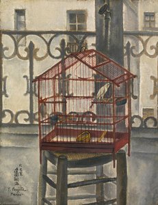 Le Balcon Et La Cage D'oiseau — Léonard Tsuguharu Foujita