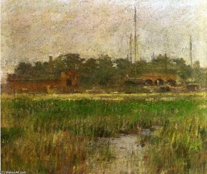 Creek At Low Tide — Theodore Robinson