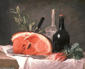 Nature Morte Au Jambon — Anne Vallayer-coster