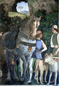 Herzogliches Schloss - Suite Des Kardinals Francesco (detail) — Andrea Mantegna, Renaissance
