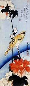 Hibiscus And Korean Nightingale — Ando Hiroshige