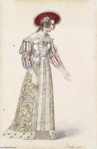 Figurine In Mittelalterlichem Kleid
