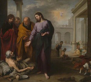 Christ Healing The Paralytic At The Pool Of Bethesda — Bartolomé Esteban Murillo