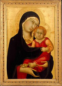 Madonna Und Kind Ii — Simone Martini, International Gothic Style