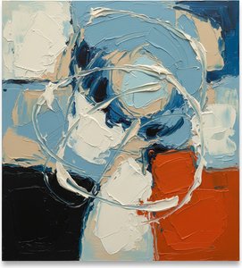 Centrifugal Orbit: A Monumental Study Of Spontaneous Motion And Tactile Impasto Relief — Christian Noiret