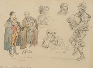 Study — Bartolomeo Pinelli
