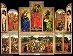 The Ghent Altarpiece (wings Open) — Jan Van Eyck, Early Netherlandish Renaissance