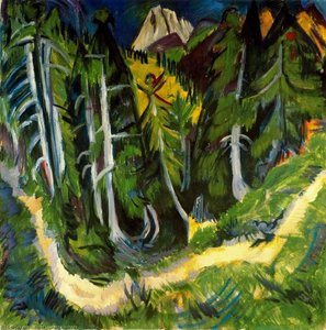 Gola Nel Bosco Di Stafel — Ernst Ludwig Kirchner, German Expressionism