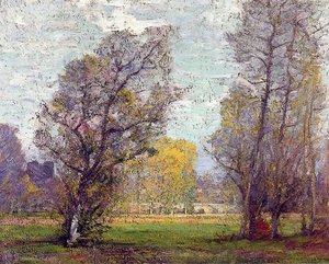 Clouds And Glow, Autumn, France — Robert William Vonnoh