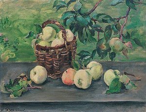 Apples On The Window — Pyotr Konchalovsky