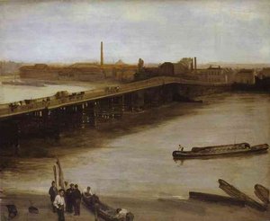 Brown And Silver, Old Battersea Bridge — James Abbott Mcneill Whistler, Tonalist Aestheticism