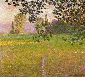 Morgenlandschaft, Giverny (auch Landschaft Am Morgen) — Claude Monet, Impressionistische Landschaft