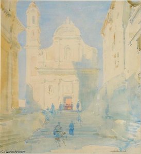 Early Morning L'eglise St Michel De Menton — Arthur Henry Church
