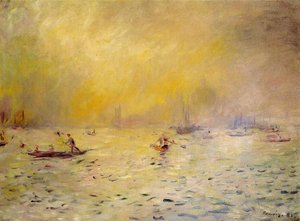 Vista De Venecia, Niebla — Pierre-auguste Renoir, Impressionism