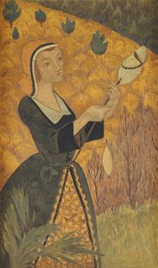 Young Girl With Oak Leaves — Paul Sérusier