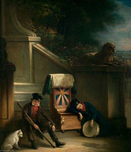Two Children with a Hurdy Gurdy