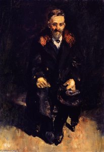 Old Man In A Fur Coat — Lesser Ury