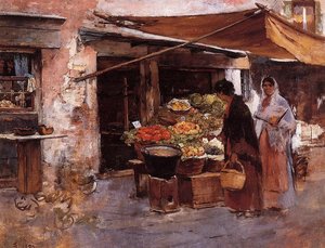 Venetian Fruit Market — Frank Duveneck