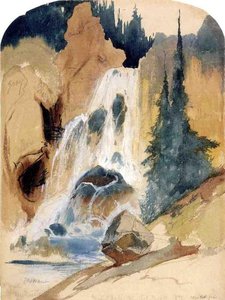 Crystal Falls — Thomas Moran