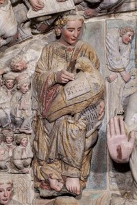 Saint John, Central Arch, Portico Of Glory — Master Mateo