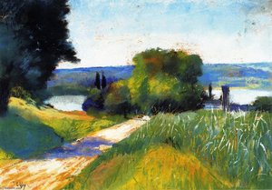 Schloß Rheinstein Am Rhein — Lesser Ury