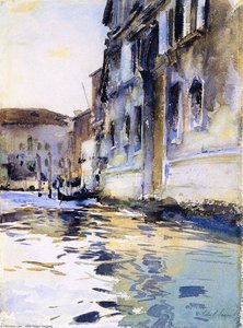 Venetian Canal, Palazzo Contarini Degli Scrigni E Corfu — John Singer Sargent, Late Impressionism