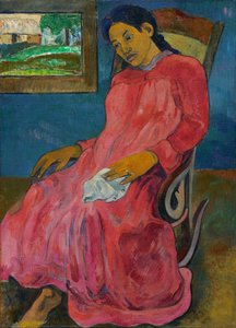 Faaturuma (melancholic) — Евгејн Жорж Паул Гаугин, Post-impressionism