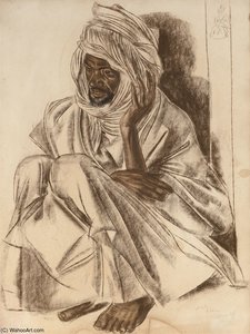 Portrait Of An Arab From Adrar — Alexander Evgenievich Yakovlev