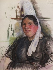 Hostess Bistro Mon Abbe — Zinaida Serebriakova