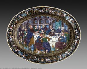Oval Dish: Jupiter — Jean Émile Andre Reymond
