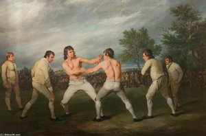 William Warr Defeating William Wood At Navestock In Essex — Ramsay Richard Reinagle