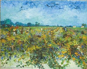 Green Vineyard, The — Vincent Willem Van Gogh, Post-impressionism