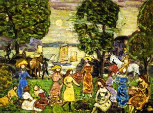 Twilight (also Known As Crepuscule) — Maurice Brazil Prendergast, Post-impressionism