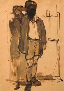 Boy Standing — Yiannis Moralis, Expressionism