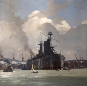 Hms 'lion', Battlecruiser — Norman Wilkinson, Contemporary Realism