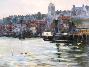 Harbour with Seagulls