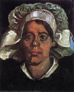 Head of a Peasant Woman with White Cap