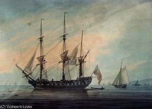 Seascape with a Frigate