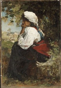 A Roman Girl — Jacob Henricus Maris