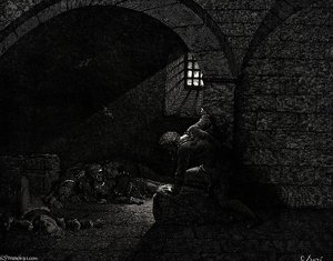 Dore Gustave 72. Llamé A Tres Días Pero Estaban Muertos — Paul Gustave Doré, Dramatic Romanticism