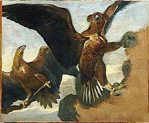 Deux Aigles Sur Un Rocher — Pieter Boel
