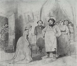 The Arrival Of A Governess In A Merchant's House — Vasily Grigoryevich Perov