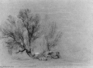 Cattle Beneath A Tree — Peter De Wint