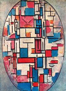 Oval Composition With Light Colors — Piet Mondrian, Neo-plasticism