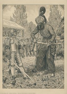 Second illustration of Martin Krpan