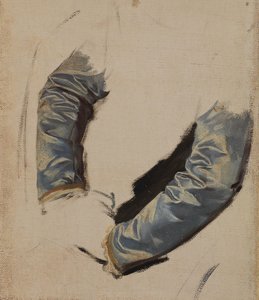 Sleeves Of King's Attire. Study To The Painting "the Death Of Barbara Radziwiłł" — Józef Simmler