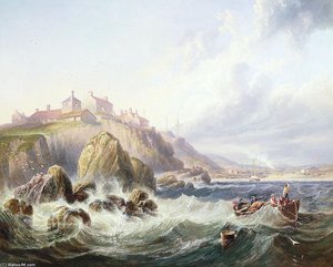 Fishing Boats Off Scotland — John Wilson Carmichael