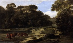 Sendero Forestal Con Pastores Y Rebaño — Claude Lorrain (claude Gellée), Barroco