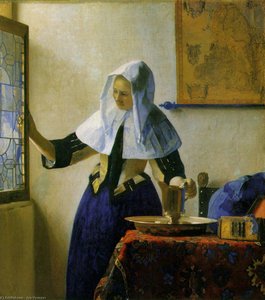 Joven Mujer Con Un Cántaro De Agua, Ca – (45,7) — Johannes Vermeer