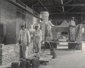Trade School Brick Laying — Frances Benjamin Johnston